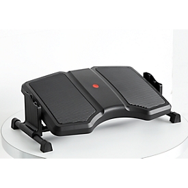 Footrest Twin Professional, height adjustable in 3 levels, non-slip and massage groove coating, steel/plastic