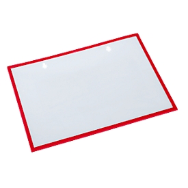 Form/delivery note pocket, magnetic, 10 pieces, red