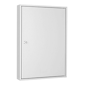 Format Schlüsselschrank S 100, B 300 x T 80 x H 450 mm, bis zu 100 Schlüssel, lichtgrau