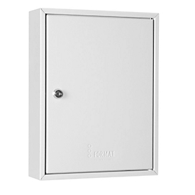 Format Schlüsselschrank S 42, B 240 x T 80 x H 300 mm, bis zu 42 Schlüssel, lichtgrau