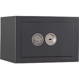 Format Wertschutzschrank Orion 20-410, Widerstandsgrad I gemäß EN 1143-1, B 496 x T 410 x H 336 mm, 27 Liter, graphit 