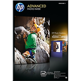 Fotopapier HP Advanced, hoogglanzend, 10 x 15 cm, 100 vellen