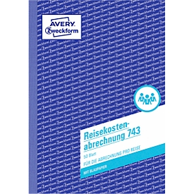 Frais de déplacements AVERY® Zweckform, n° 743