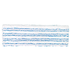 Frange Premium Sprintus, microfibre/poils, avec languettes, l. 400 mm, 5 p., blanc/bleu