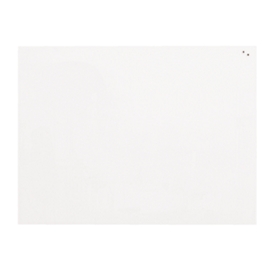 Franken glasbord, magnetisch, wandmontage in staand en liggend formaat, veiligheidsglas, zuiver wit, 450 x 600 mm