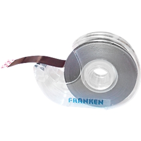 FRANKEN Magneetband, in dispenser, zelfklevend, 19 mm x 800 cm, zwart