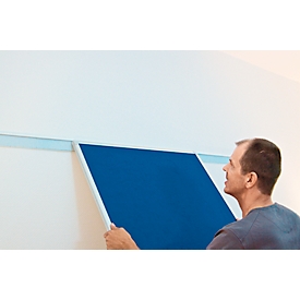 Franken Rail mural à 1 canal pour tableaux PRO, y compris barre magnétique, longueur 2000 mm, WS8200