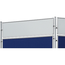 Franken Stellwandtafel ECO beidseitig Schreibtafel, Aluminiumrahmen, 1200x300 mm