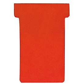 Franken T-cards, para tablero de clavijas, tamaño 1, anchura de la cabeza 29 mm, anchura del pie 17 mm, altura 47 mm, rojo