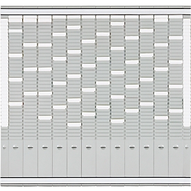 FRANKEN T-chart planificador anual, 81,9 x 78 cm, 12 soportes + 2 índices, 35 ranuras, PV-SET4