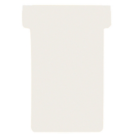 Franken T-Karten, für Stecktafel, Größe 1, Kopfbreite 29 mm, Fußbreite 17 mm, Höhe 47 mm, cremeweiß