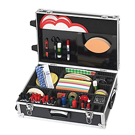 FRANKEN valise de modération Trainer, valise de modération avec contenu, plus de 3.000 pièces, aluminium, UMKR