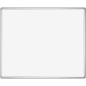 Franken Whiteboard PRO, emailliert, Wandmontage im Hoch- & Querformat, Stahl weiss lackiert & Aluminiumrahmen, magnethaftend, Ablageschale, 900 x 1200 mm