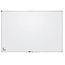 Franken Whiteboard U-Act!Line®, Hoch- & Querformat, lackiert, magnethaftend, recycelbar, mit Ablageschale, B 1200 x H 800 mm