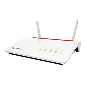 FRITZ! AVM FRITZ!Box 6890 LTE International - Wi-Fi 5 (802.11ac) - Bi-bande (2,4 GHz / 5 GHz) - Ethernet/LAN - 3G - Rouge - Blanc - Routeur