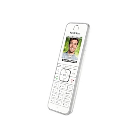 FRITZ! Fon C6 International - Téléphone DECT - Combiné sans fil - Haut-parleur - 300 entrées - Identification de l'appelant - Blanc