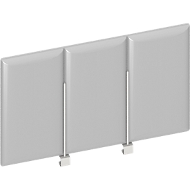 Frontpaneel bureau boven, grijs, B 600 mm