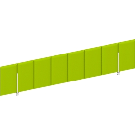 Frontpaneel bureau boven, groen, B 1600 mm