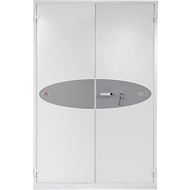 FS 1514 fireproof cupboard, W 1225 x D 520 x H 1950 mm, key lock, key lock