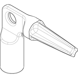 FUHR Architektenschlüssel Dornschlüssel 766, Steckschlüsseleinsatz 8 mm, Vierkant 6,5-9 mm, konisch