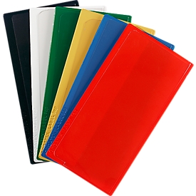 Funda de etiquetas Label PLUS, magnético, 50 x 110, rojo