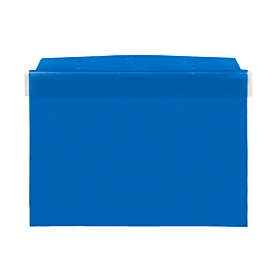 Fundas magnéticas Orgatex, c. puerta, A5 transversal, azul, 50 uds.