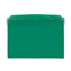 Fundas magnéticas Orgatex, c. puerta, A5 transversal, verde, 10 uds.