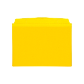 Fundas transparentes Orgatex, A6 transversal, amarillo, 10 uds.