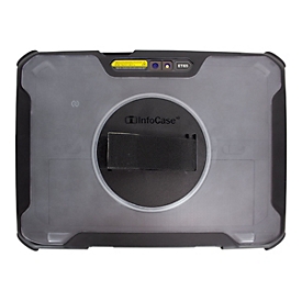 Gamber-Johnson InfoCase - Hintere Abdeckung für Tablet / Zahlungsterminal - widerstandsfähig - mit drehbarem Handriemen - Polycarbonat, Thermoplastisches Polyurethan (TPU)