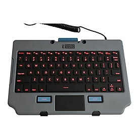 Gamber-Johnson Rugged Lite - Tastatur - mit Touchpad, Maustasten