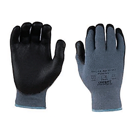 Gants tricotés en élasthanne/polyester Polartex, avec revêtement micro mousse en nitrile, 12 paires, taille M