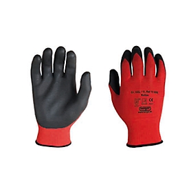 Gants tricotés polyester Rottex, Revêtement surface des mains en nitrile, étanche, 12 paires, taille XXL