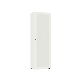 Garderobenschrank, 1-türig, B 60 cm, 5OH, weiß