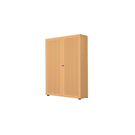 Garderobenschrank, 2-türig, B 100 cm, 6 OH, Buche-Dekor