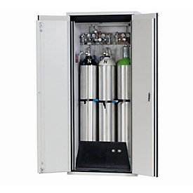Gasflessenkast G-ULTIMATE-90 Standaard, dubbele deur, 3x 50 l cilinders, B 898 x D 615 x H 2050 mm