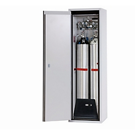Gasflessenkast G-ULTIMATE-90 Standaard, scharnierende deurstop links, 2x 50 l cilinders, B 598 x D 615 x H 2050 mm