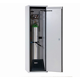 Gasflessenkast G-ULTIMATE-90 Standaard, scharnierende deurstop rechts, 1x 50 l cilinders, B 598 x D 615 x H 2050 mm
