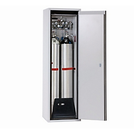 Gasflessenkast G-ULTIMATE-90 Standaard, scharnierende deurstop rechts, 2x 50 l cilinders, B 598 x D 615 x H 2050 mm