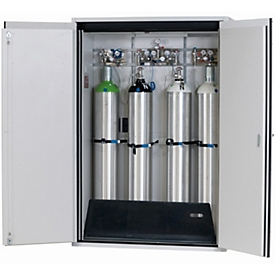Gasflessenkast G-ULTIMATE-90 Standaard, vleugeldeuren, 8x 10 l of 4x 50 l cilinders, B 1398 x D 615 x H 2050 mm