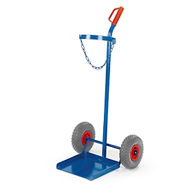 Gasflessenwagen voor flessen van 33 kg (hoogte flessen ca. 1300 mm), luchtbanden