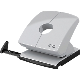 Gatenstempel Novus B 230, volledig metalen gereedschap, hoogglans bovenblad, tot 30 vel, glanzend grijs, tot 30 vel