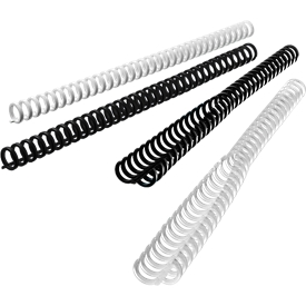 GBC® click binding combs ibico, transparent, 8 mm, 50 pieces