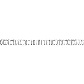 GBC Drahtbinderücken WireBind, A4, 34 Ringe, 11 mm für max. 100 Seiten, 100 Stück, schwarz