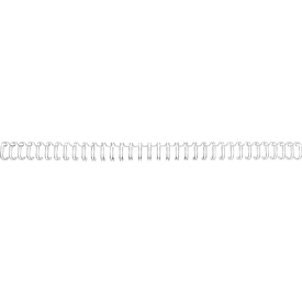 GBC Drahtbinderücken WireBind, A4, 34 Ringe, 14 mm für max. 125 Seiten, 100 Stück, silber