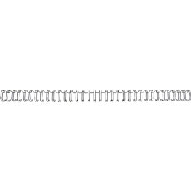 GBC Drahtbinderücken WireBind, A4, 34 Ringe, 9,5 mm für max. 85 Seiten, 100 Stück, schwarz