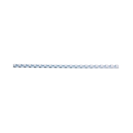 GBC® inbindruggen, plastic, Ø 12 mm, 100 stuks, wit