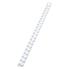 GBC® inbindruggen, plastic, Ø 16 mm, 100 stuks, wit