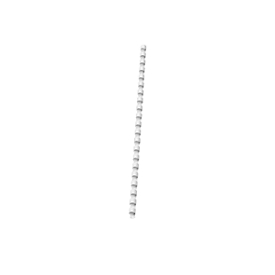 GBC® inbindruggen, plastic, Ø 6 mm, 100 stuks, wit