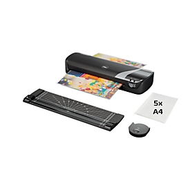 GBC Inspire+ 4in1 A4 lamineermachine - warm/koud, 75-125 µm, 4 min, 8 films/10 min, snijder, hoekafronding, DIN A4