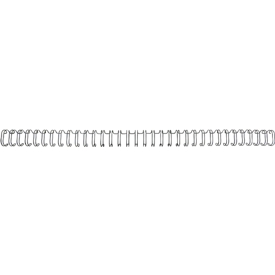GBC metalen inbindruggen WireBind, A4, 34 ringen, 6 mm voor max. 55 pagina's, 100 stuks, zwart